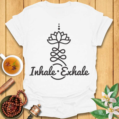 Inhale Exhale Lotus Unalome T-Shirt