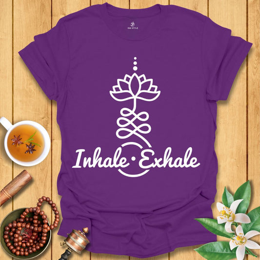 Inhale Exhale Lotus Unalome T-Shirt