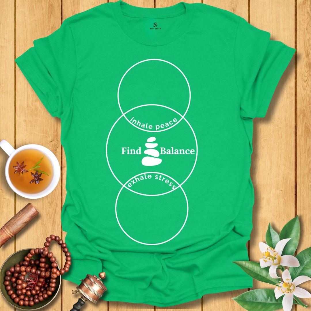 Inhale peace, Exhale stress T-Shirt