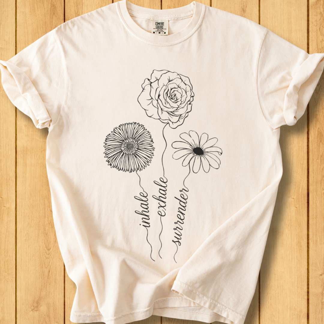 Inhale Exhale Surrender Unisex Dyed T-Shirt