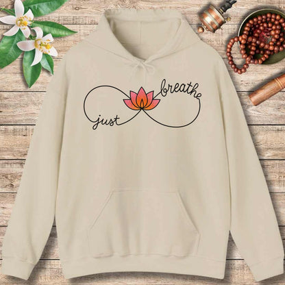 Just Breathe Infinity Sign (Front) Hoodie