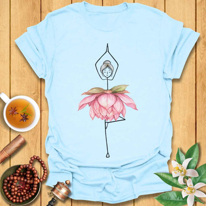 Blooming Yoga Pose T-Shirt