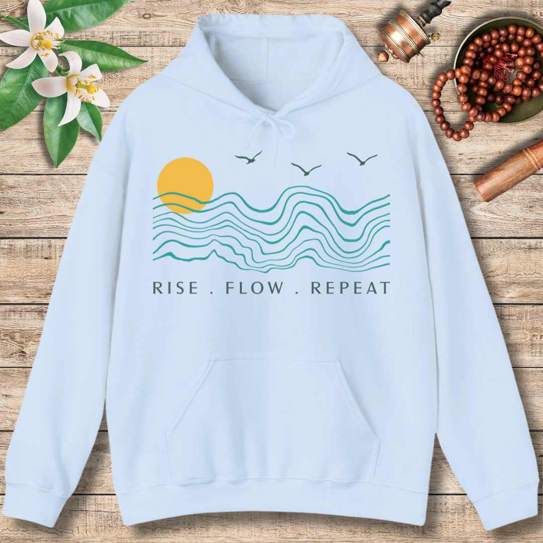 Rise. Flow. Repeat (Front) Hoodie