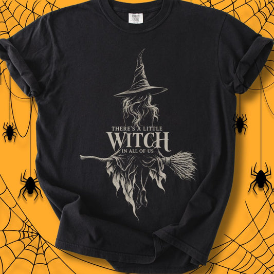 A Little Witch Halloween Unisex Dyed T-Shirt