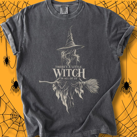 A Little Witch Halloween Unisex Dyed T-Shirt