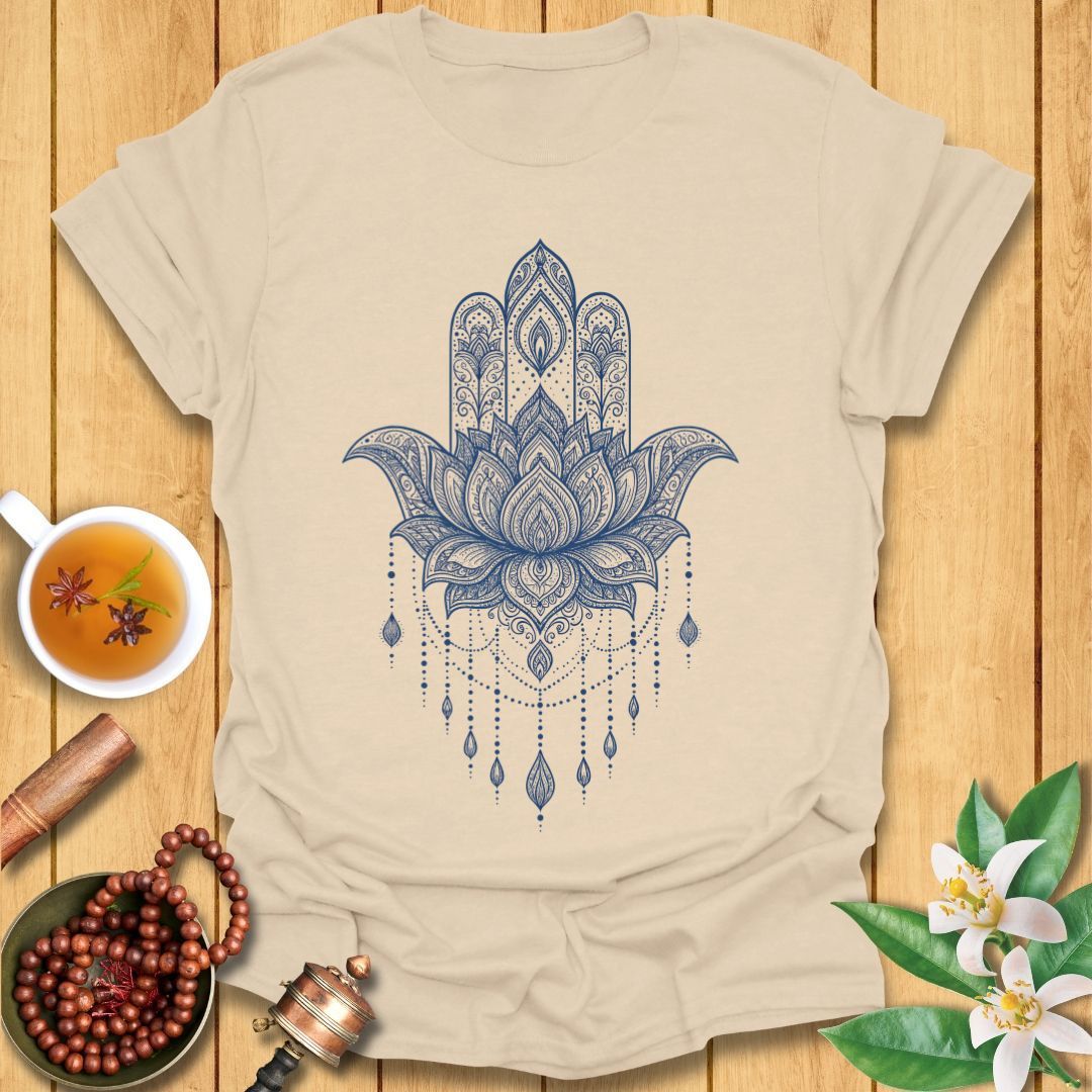 Lotus Hamsa Hand T-Shirt