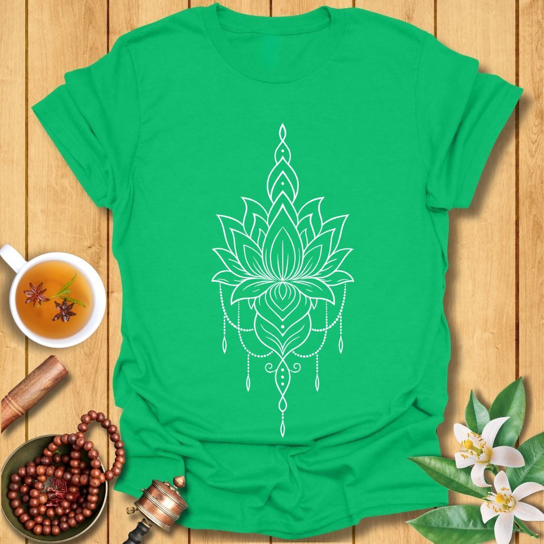 Lotus Line Art Boho T-Shirt