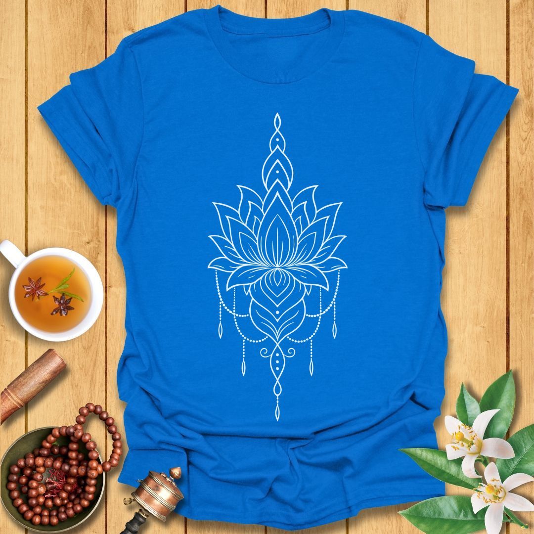 Lotus Line Art Boho T-Shirt
