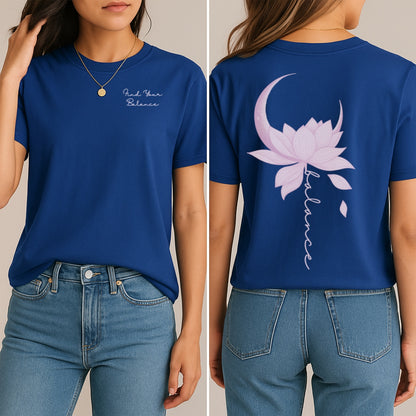 Lotus in Balance T-Shirt (Front + Back)