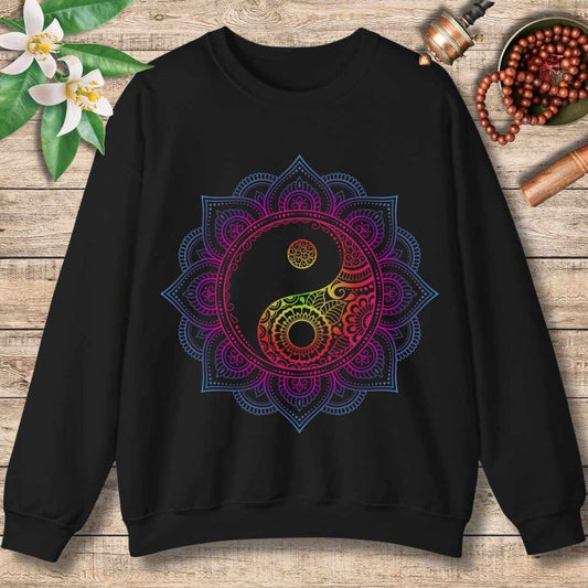 Mandala Yin Yang Sweatshirt