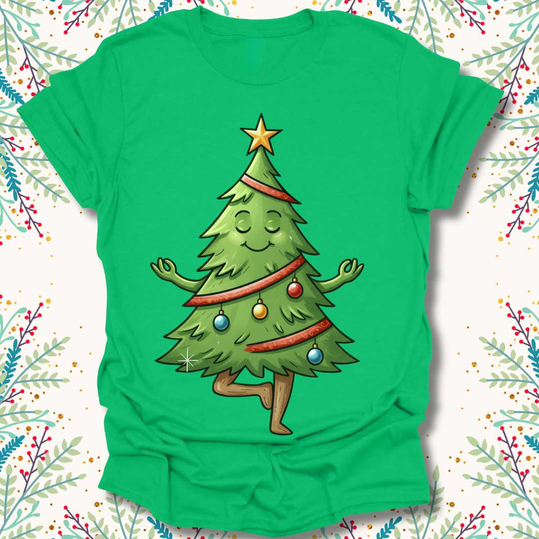 Meditating Christmas Tree T-Shirt