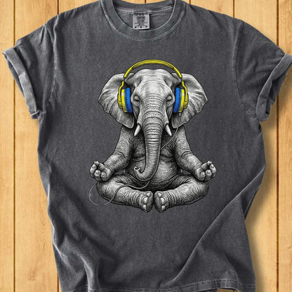 Meditating Elephant Unisex Dyed T-Shirt