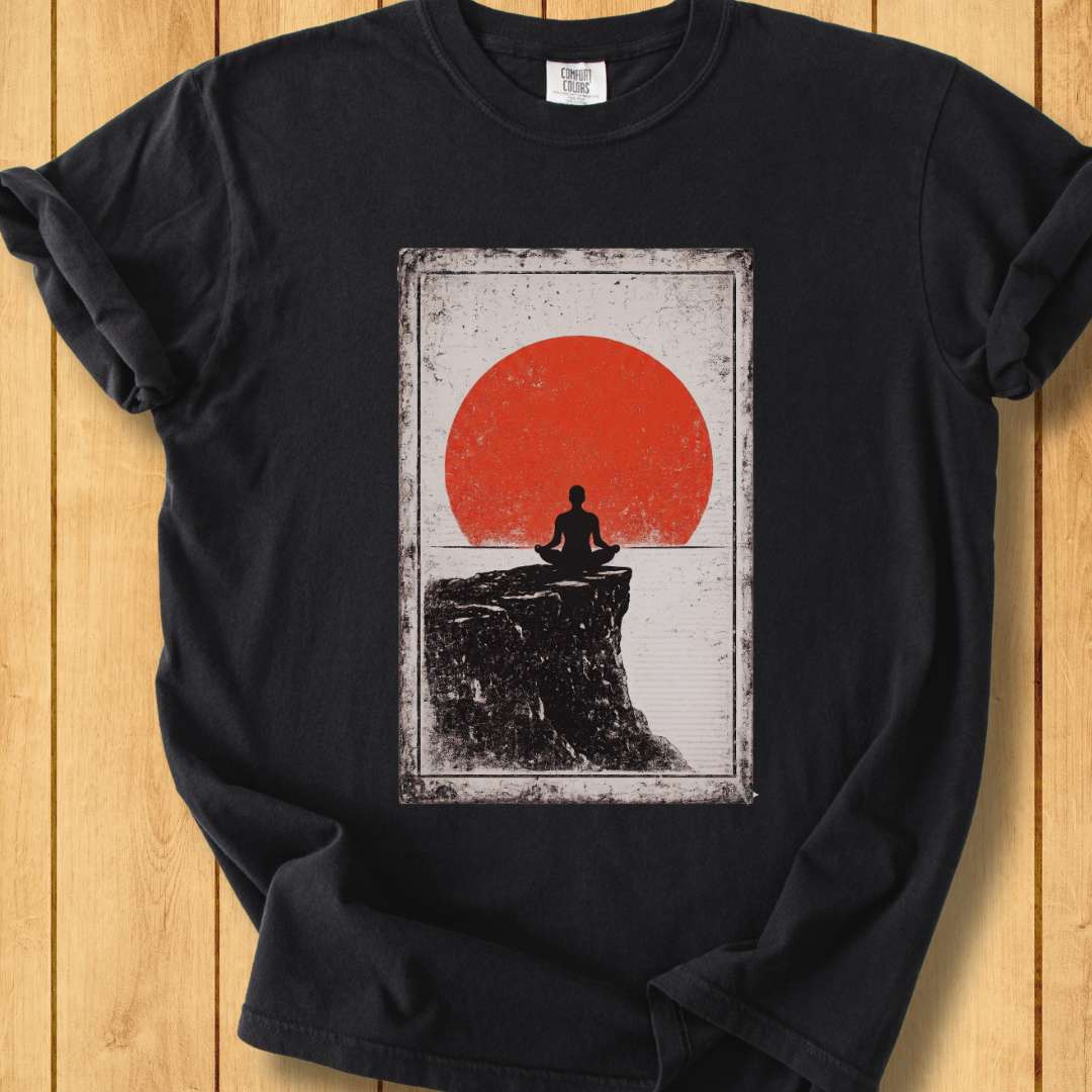 Meditation at the Edge Unisex Dyed T-Shirt