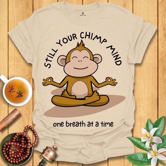 Mindful Monkey T-Shirt – 'Still Your Chimp Mind'