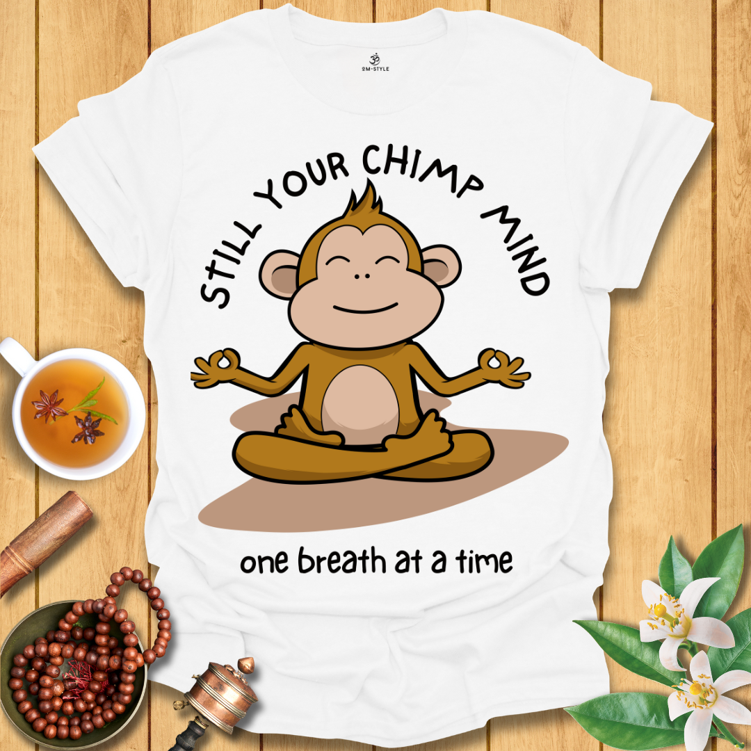 Mindful Monkey T-Shirt – 'Still Your Chimp Mind'