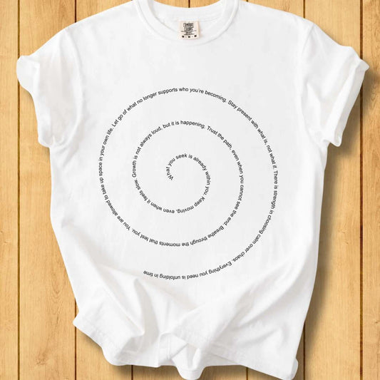 Mindfulness Affirmation Unisex Dyed T-Shirt