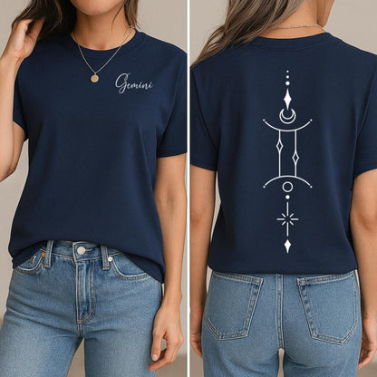 Minimalist Gemini Zodiac T-Shirt