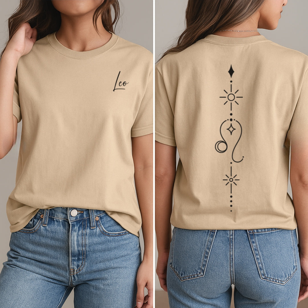 Minimalist Leo Zodiac T-Shirt