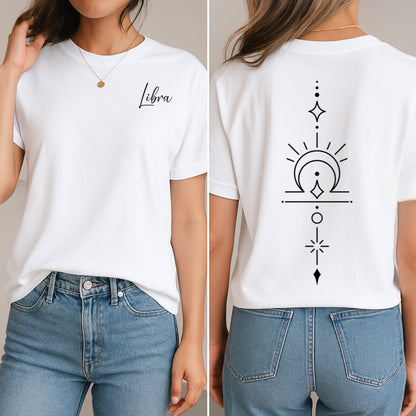 Minimalist Libra Zodiac T-Shirt
