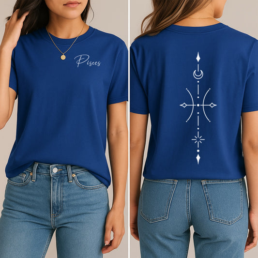 Minimalist Pisces Zodiac T-Shirt
