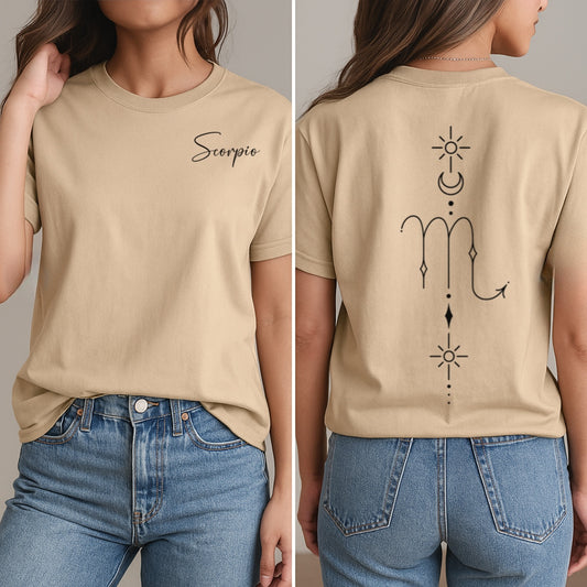 Minimalist Scorpio Zodiac T-Shirt