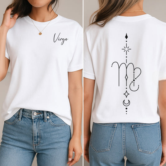 Minimalist Virgo Zodiac T-Shirt