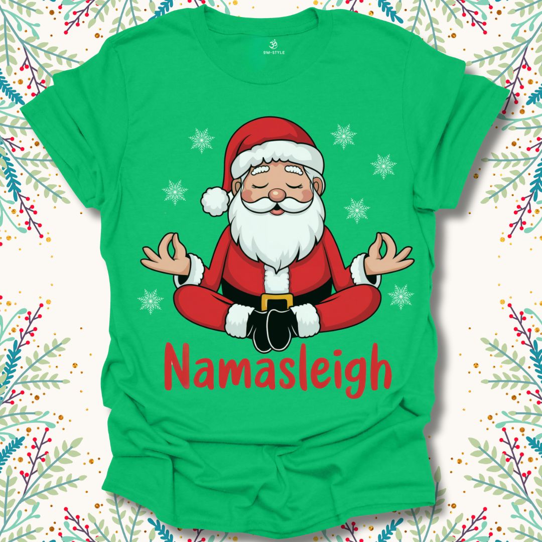 Namasleigh Santa T-Shirt