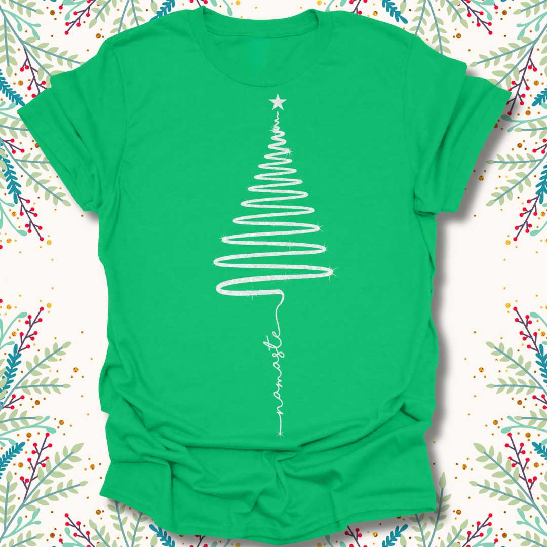 Namaste Christmas Tree T-Shirt