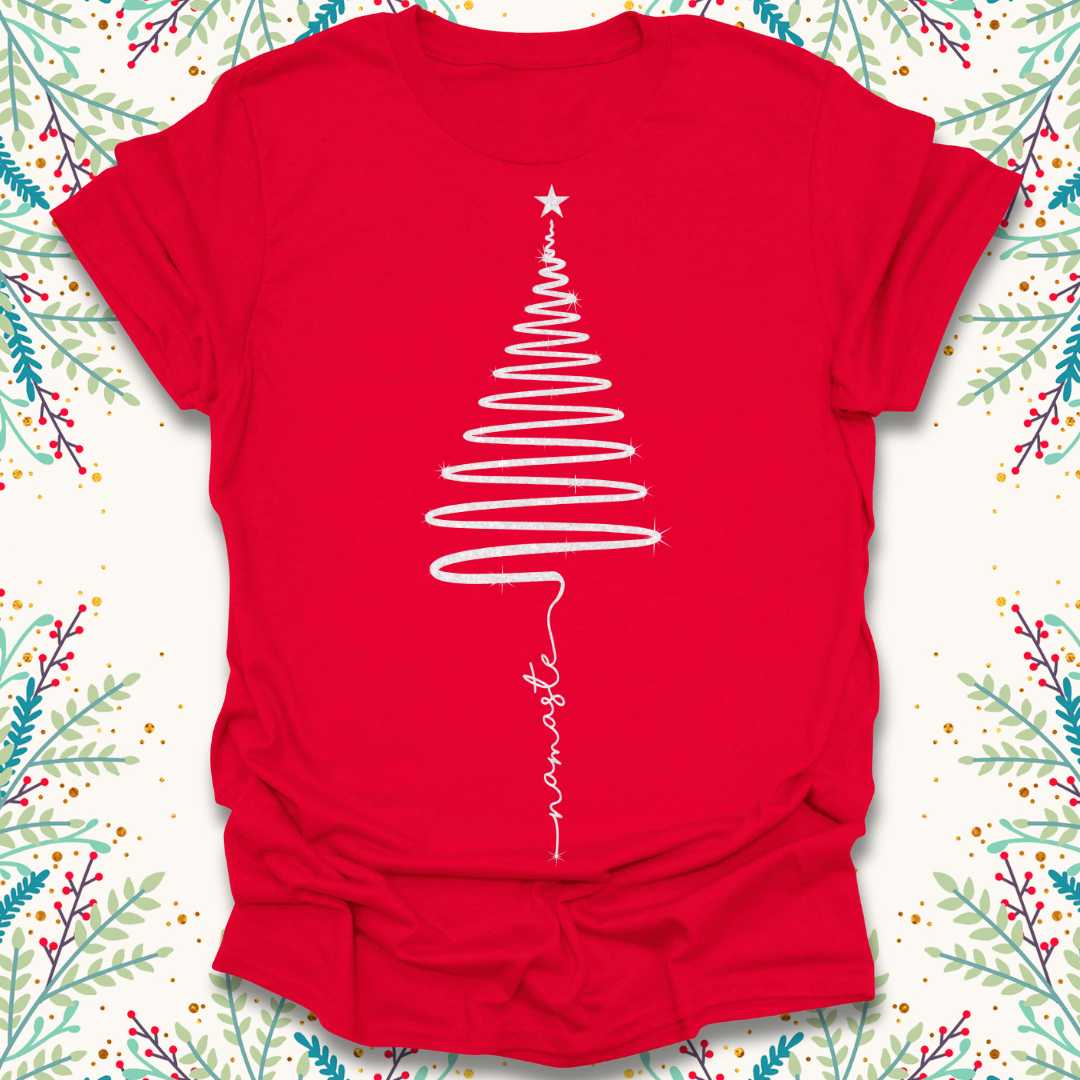 Namaste Christmas Tree T-Shirt