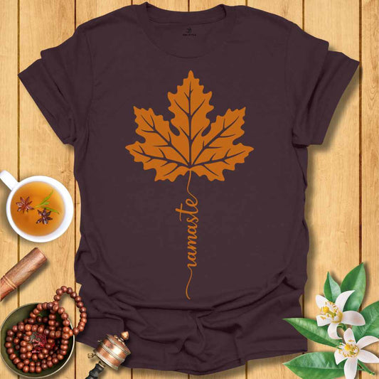 Namaste Maple Leaf T-Shirt