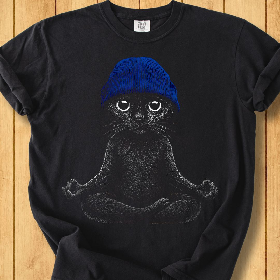 Namaste, I'm a Cat Unisex Dyed T-Shirt