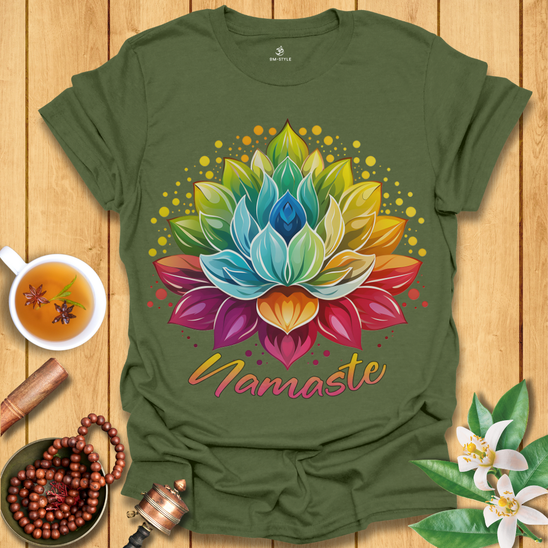 Namaste Lotus Blossom T-Shirt