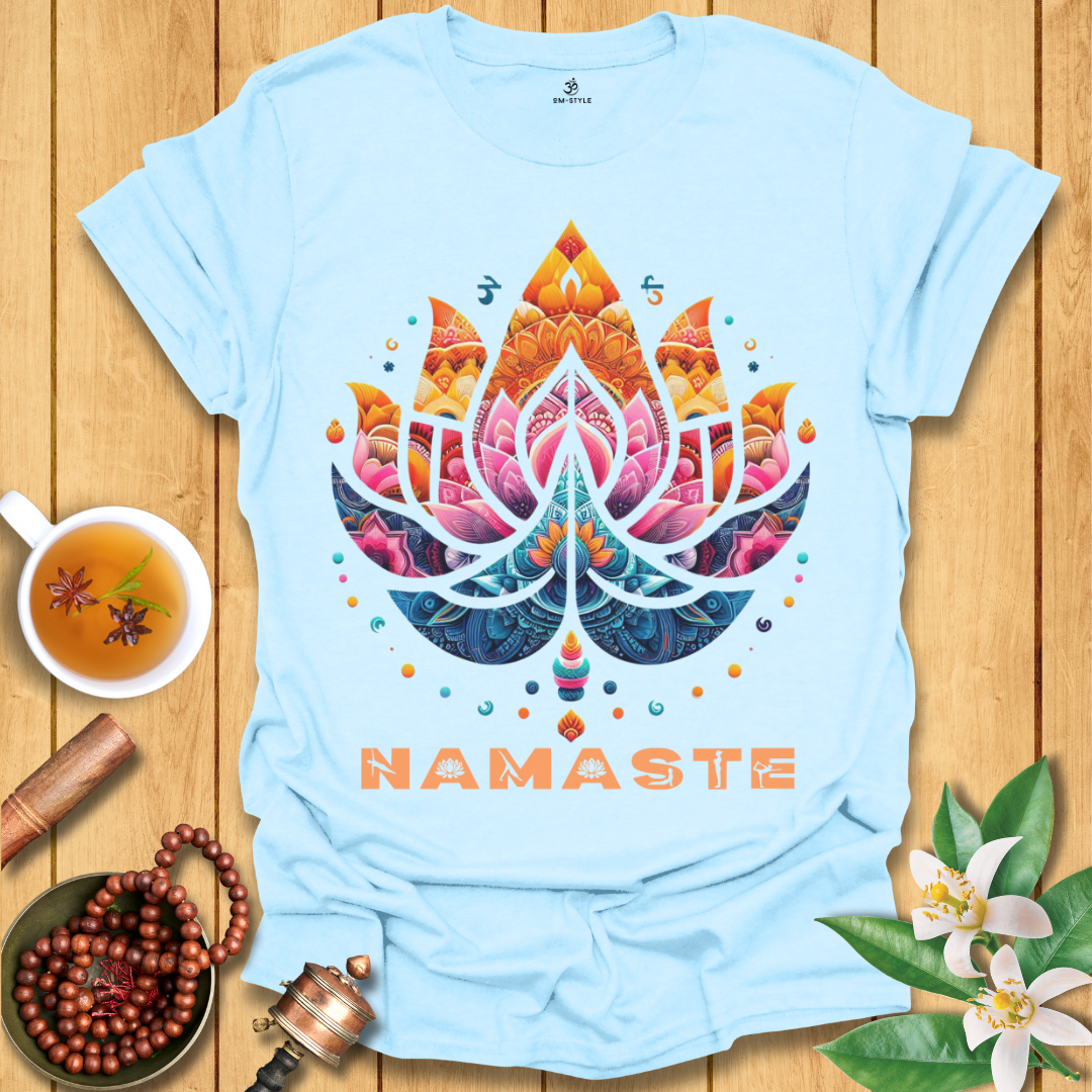 Namaste Lotus - Radiant Yoga T-Shirt