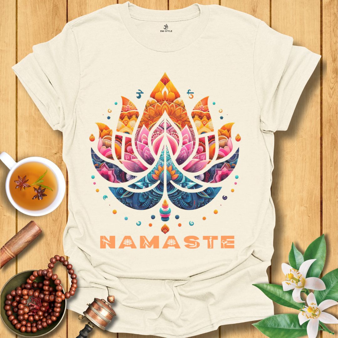 Namaste Lotus - Radiant Yoga T-Shirt