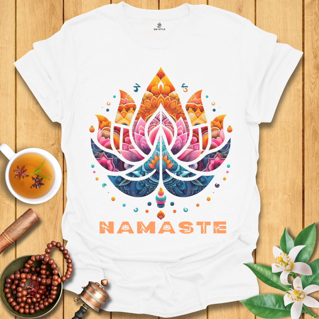 Namaste Lotus - Radiant Yoga T-Shirt