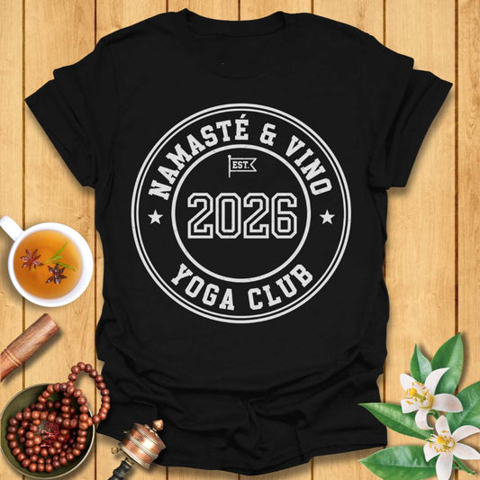 Namaste & Vino Yoga Club T-Shirt