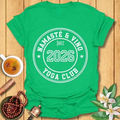 Namaste & Vino Yoga Club T-Shirt