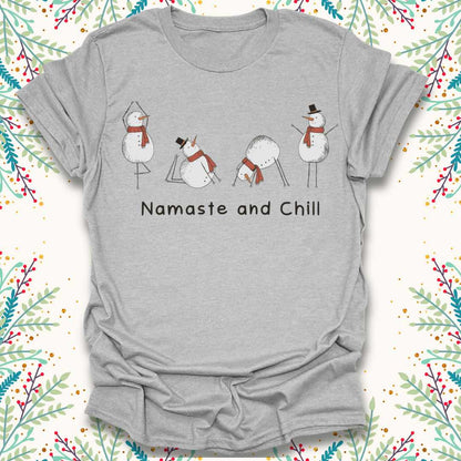Namaste and Chill Christmas T-Shirt