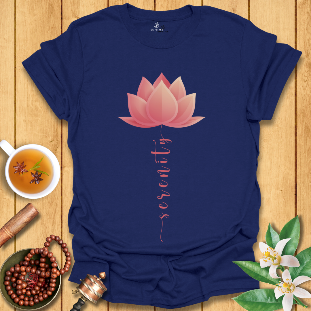 Peach Lotus Serenity T-Shirt