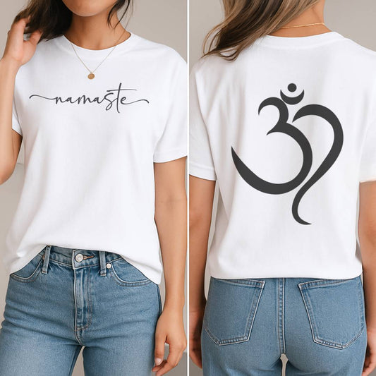 Om Namaste T-Shirt (Front + Back)