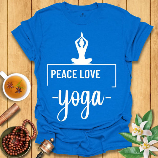 Peace Love Yoga - T-Shirt