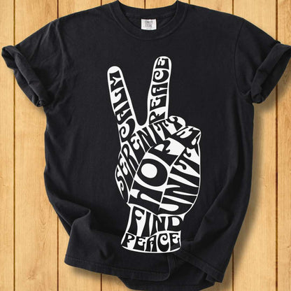 Peace Out Unisex Dyed T-Shirt
