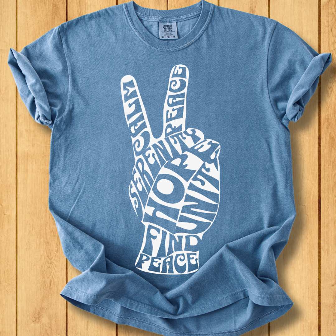 Peace Out Unisex Dyed T-Shirt
