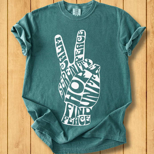 Peace Out Unisex Dyed T-Shirt