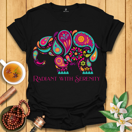 Radiant with Serenity Elephant T-Shirt