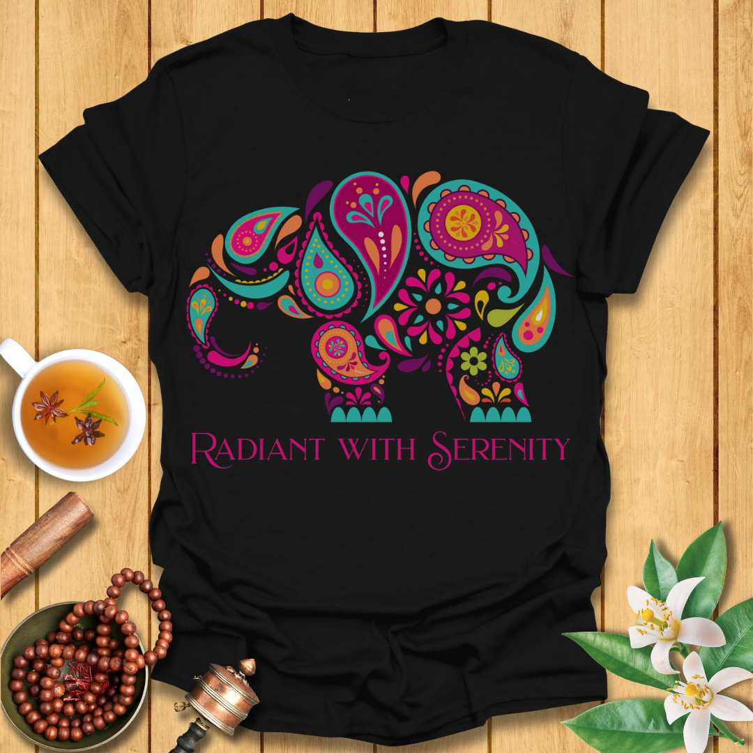 Radiant with Serenity Elephant T-Shirt