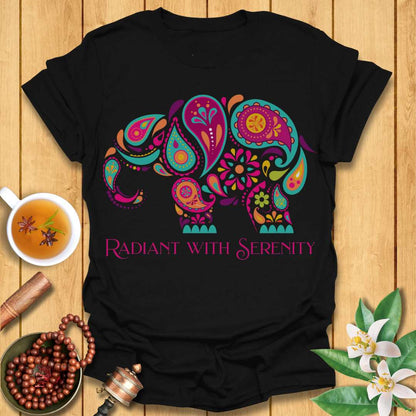 Radiant with Serenity Elephant T-Shirt