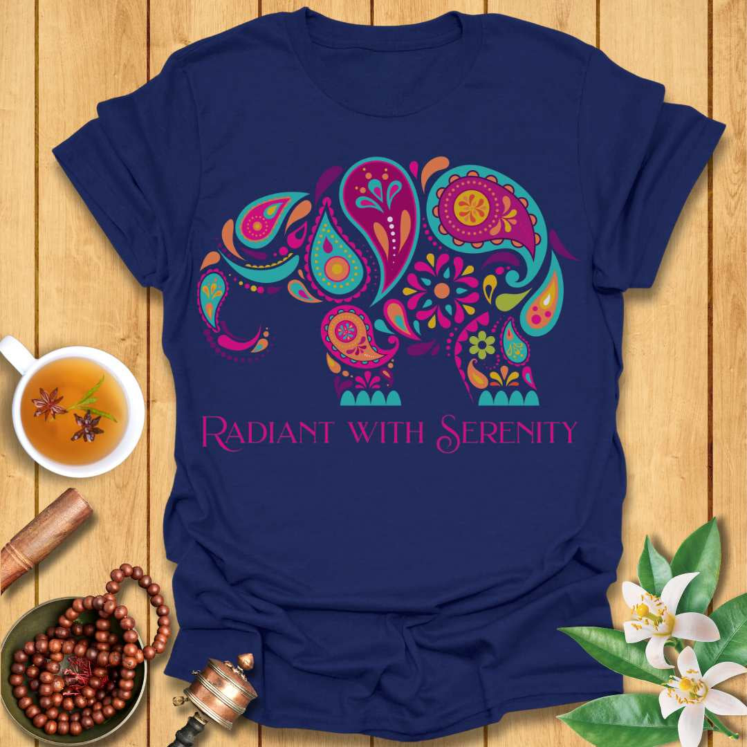 Radiant with Serenity Elephant T-Shirt