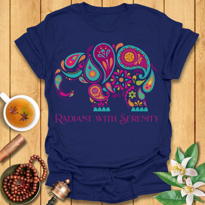 Radiant with Serenity Elephant T-Shirt