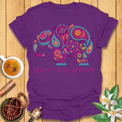 Radiant with Serenity Elephant T-Shirt